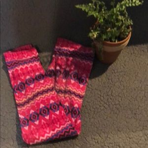 Cute pink patterned old navy girls leggings